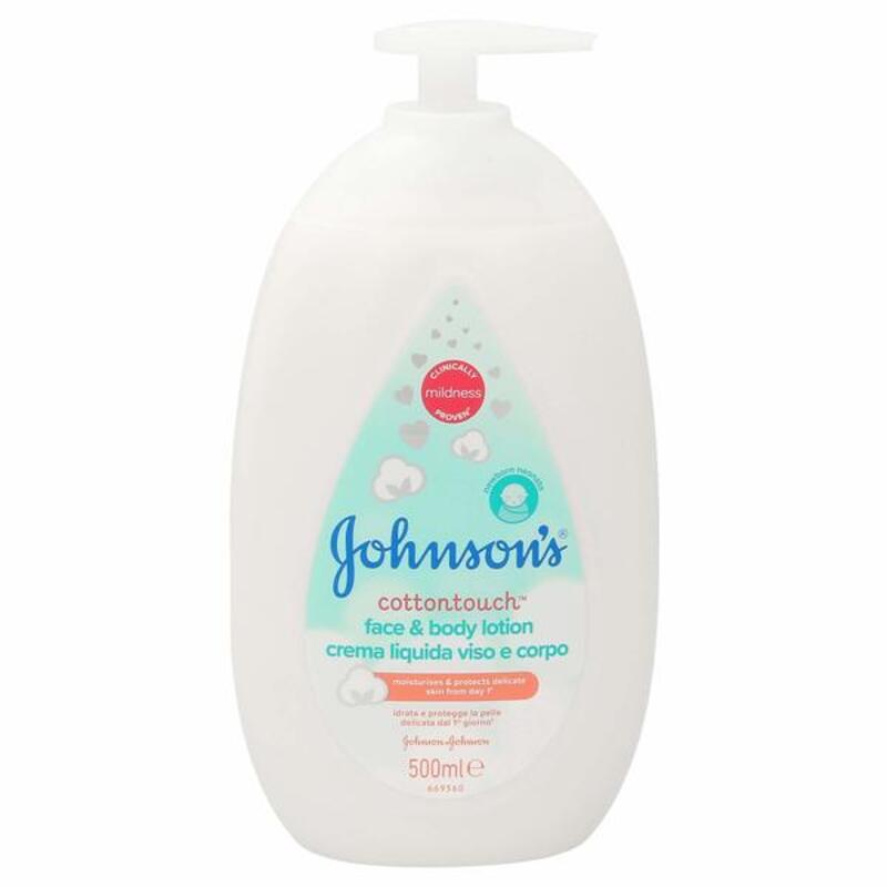 Ενυδατική Λοσιόν Johnson's Cottontouch Πρόσωπο Μωρό Σώμα (500 ml)