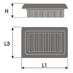 Φίλτρο αέρα Green Filters P960168