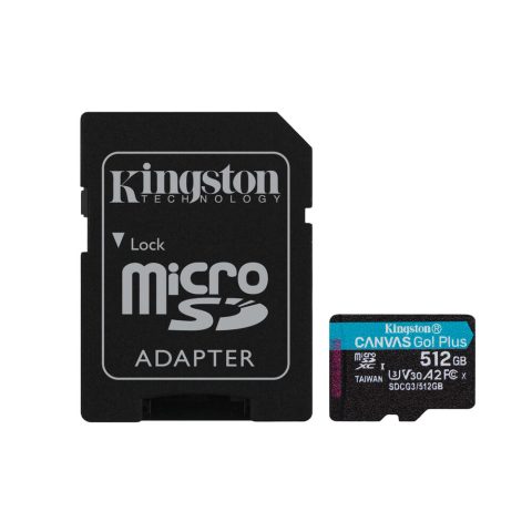 Κάρτα Μνήμης Micro SD με Αντάπτορα Kingston SDCG3/512GB Κατηγορία 10 UHS-I 512 GB