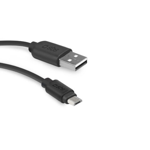 Καλώδιο USB σε micro USB SBS TECABLEMICRO2K (2 m) Μαύρο
