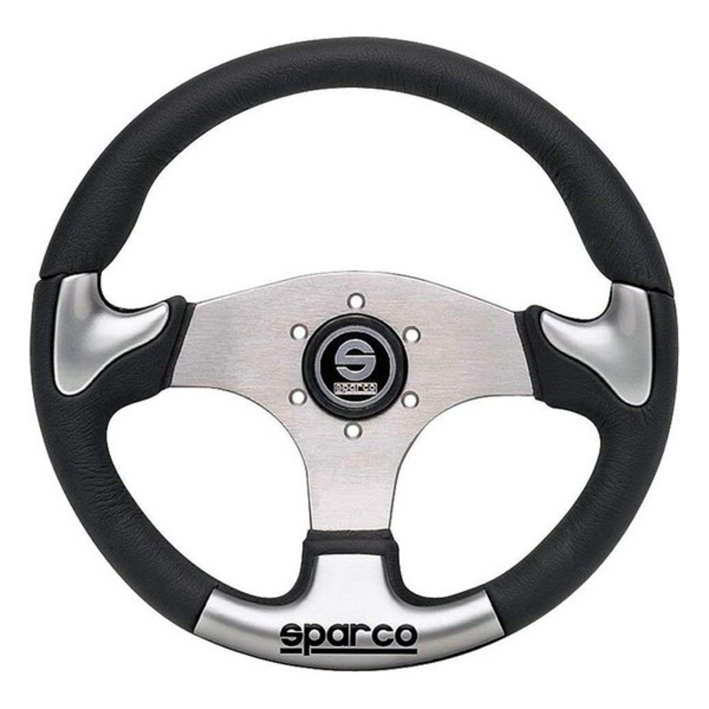 Τιμόνι Racing Sparco P222 Μαύρο Ασημί