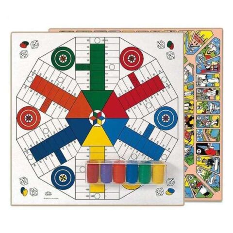 Πίνακας για Επιτραπέζιο Παιχνίδι Parchís Cayro Ξύλο (40 x 40 cm) Παίκτες 6