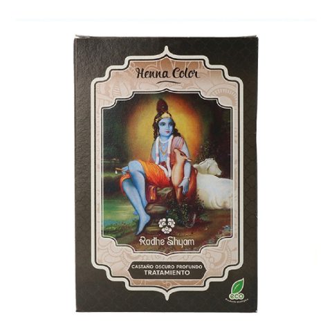 Βαφή Ημιμόνιμη Radhe Shyam Καστανό Σκούρο Henna Σκόνη (100 g)