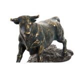 Διακοσμητική Φιγούρα DKD Home Decor 8424001443802 Χαλκός Χρυσό Ταύρος 22 x 11 x 17 cm
