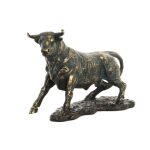 Διακοσμητική Φιγούρα DKD Home Decor 8424001443802 Χαλκός Χρυσό Ταύρος 22 x 11 x 17 cm