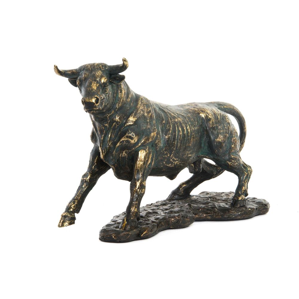 Διακοσμητική Φιγούρα DKD Home Decor 8424001443802 Χαλκός Χρυσό Ταύρος 22 x 11 x 17 cm