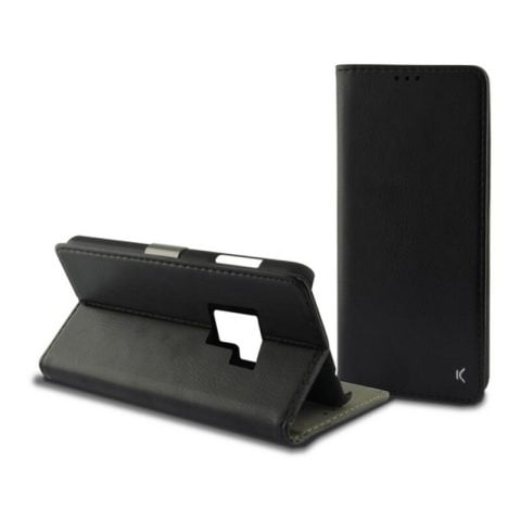 Θήκη Flip-Cover για το Κινητό Galaxy S9 Plus KSIX Slim Μαύρο