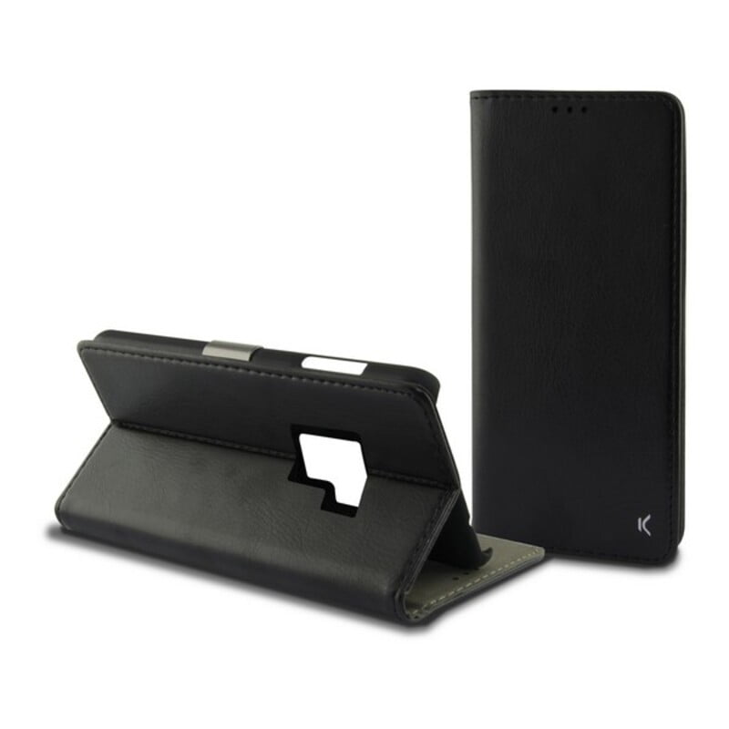 Θήκη Flip-Cover για το Κινητό Galaxy S9 Plus KSIX Slim Μαύρο