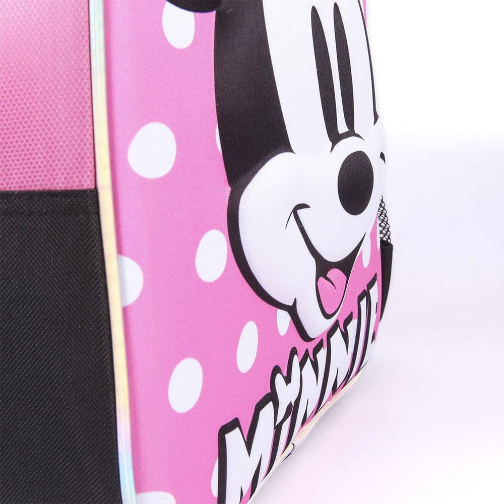 Σχολική Τσάντα 3D Minnie Mouse Ροζ (25 x 31 x 10 cm)