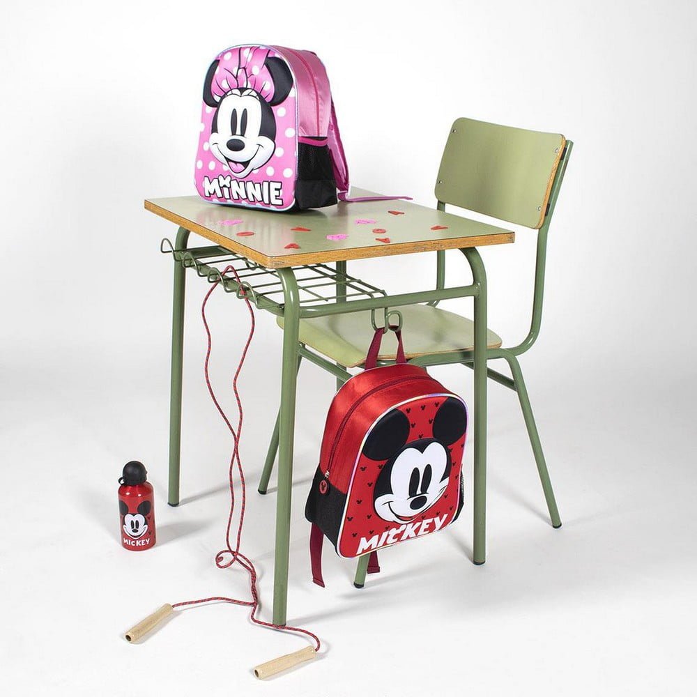 Σχολική Τσάντα 3D Minnie Mouse Ροζ (25 x 31 x 10 cm)