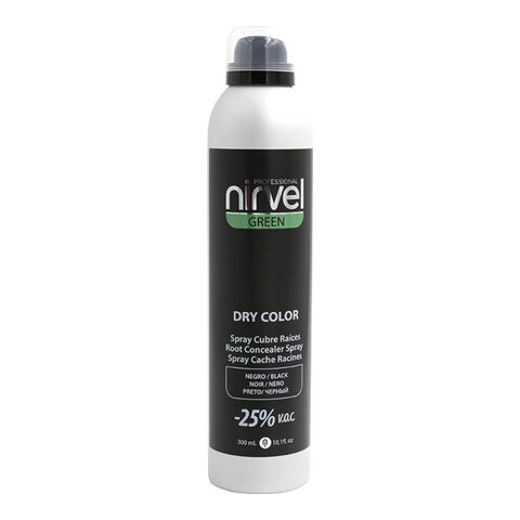Σπρέι Καλύμματος Γρίζων Μαλλιών Green Dry Color Nirvel Μαύρο (300 ml)