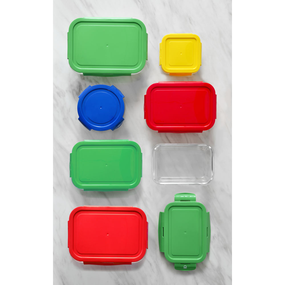 Ερμητικό Κουτί Γεύματος Benetton Κόκκινο Πλαστική ύλη 340 ml Βοροπυριτικό γυαλί