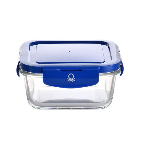 Ερμητικό Κουτί Γεύματος Benetton Μπλε Πλαστική ύλη Βοροπυριτικό γυαλί 690 ml
