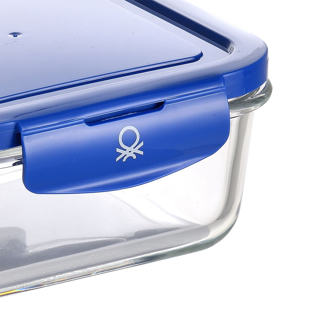 Ερμητικό Κουτί Γεύματος Benetton Μπλε Πλαστική ύλη Βοροπυριτικό γυαλί 690 ml
