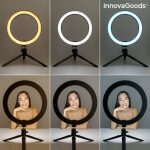 Φωτογραφικό φωτιστικό δαχτυλίδι με τρίποδο και τηλεχειριστήριο Youaro InnovaGoods
