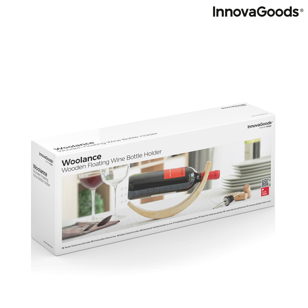 Πλωτή Ξύλινη Θήκη Κρασιού Woolance InnovaGoods