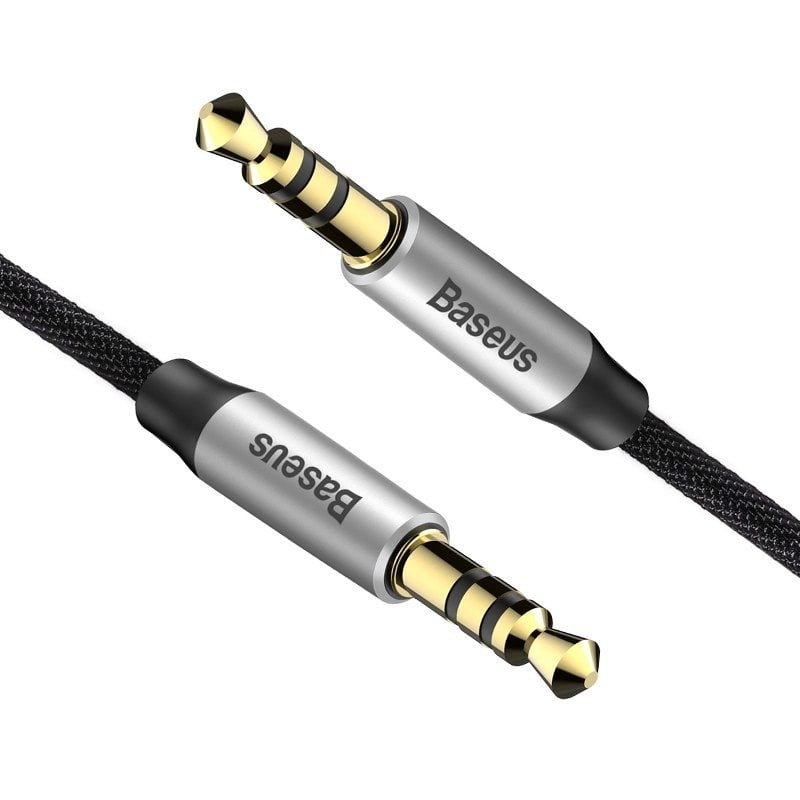 Baseus Yiven Audio Cable M30 0.5M Silver+Black