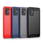 Carbon Case Flexible Cover TPU Case for Samsung Galaxy S20 Ultra black