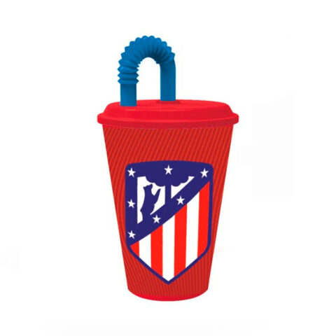 Ποτήρι με Kαπάκι Atlético Madrid Πλαστική ύλη