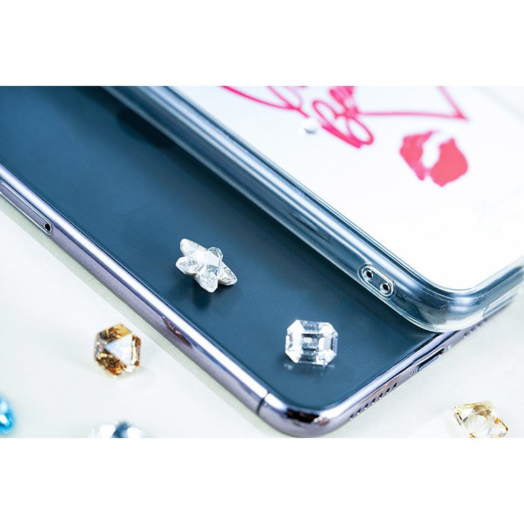 Kingxbar Angel mirror case decorated with original Swarovski crystals iPhone 11 Pro Max transparent