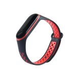 Replacement band strap for Xiaomi Mi Band 4 / Mi Band 3 Dots black-red