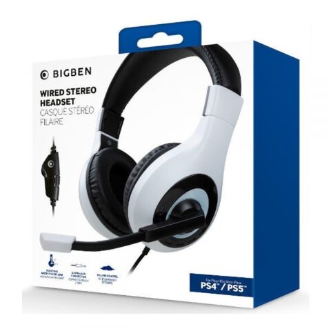 Ακουστικά με Μικρόφωνο για Gaming Bigben PS5HEADSETV1WHITE