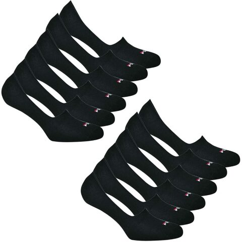 Αθλητικές Κάλτσες Αστραγάλου Fila Ghost Heel Μαύρο