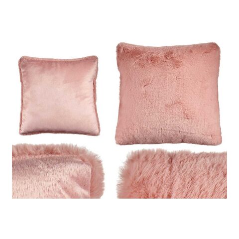 Μαξιλάρι Με τα μαλλιά Ροζ Συνθετικό Δέρμα (40 x 2 x 40 cm)