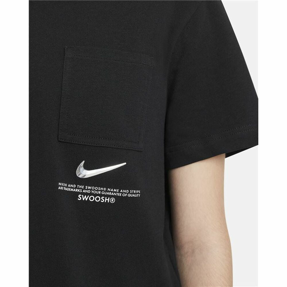 Παιδικό Μπλούζα με Κοντό Μανίκι Nike Μαύρο