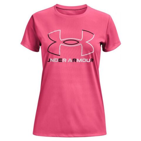 Γυναικεία Μπλούζα με Κοντό Μανίκι Under Armour Big Logo Ροζ