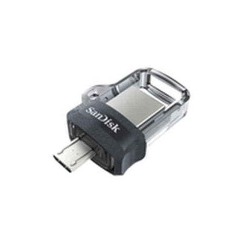 Στικάκι USB SanDisk SDDD3-064G-G46 Μαύρο Μπρελόκ-αλυσίδα Ασημί 64 GB