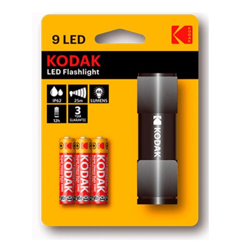 Φακός LED Kodak  9LED Μαύρο