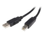 Καλώδιο USB A σε USB B Startech USB2HAB3M            Μαύρο