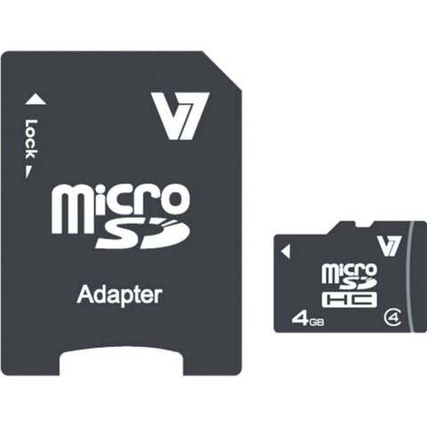 Κάρτα micro SD V7 VAMSDH4GCL4R-2E 4GB