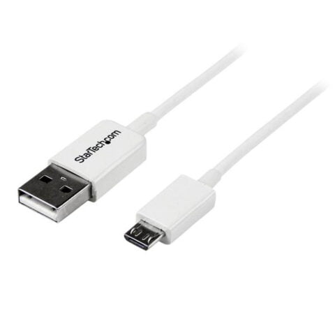 Καλώδιο USB σε micro USB Startech USBPAUB1MW Λευκό 1 m
