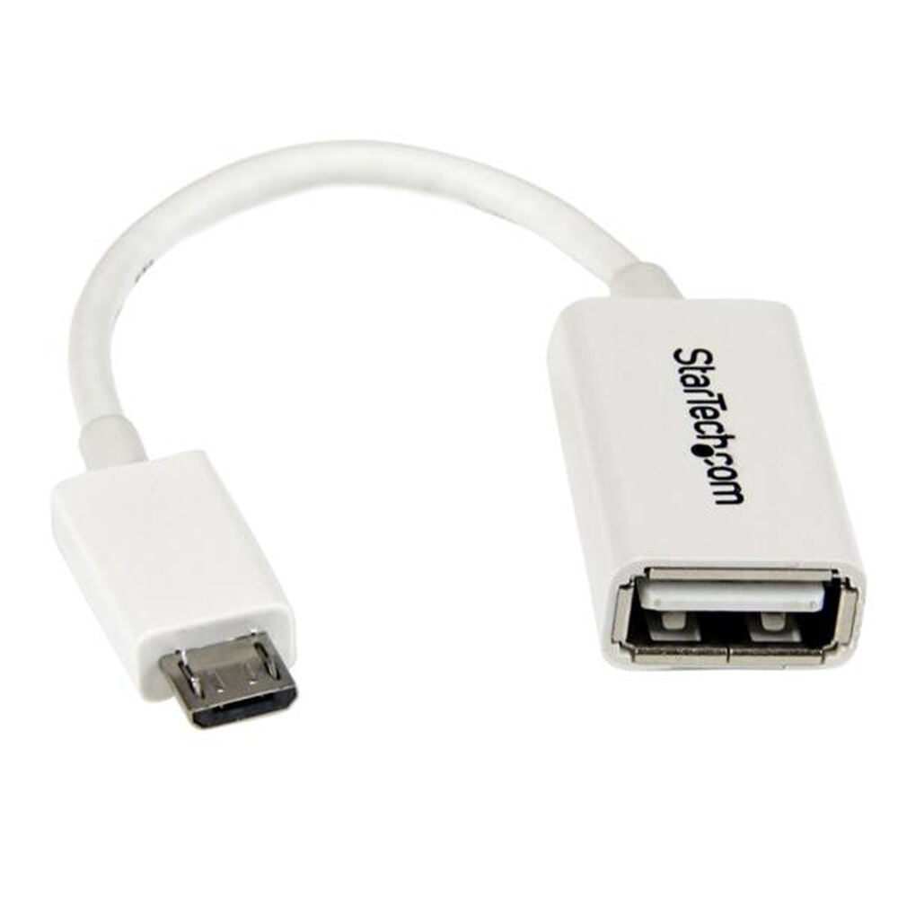 Micro USB Καλώδιο σε USB Startech UUSBOTGW             Λευκό