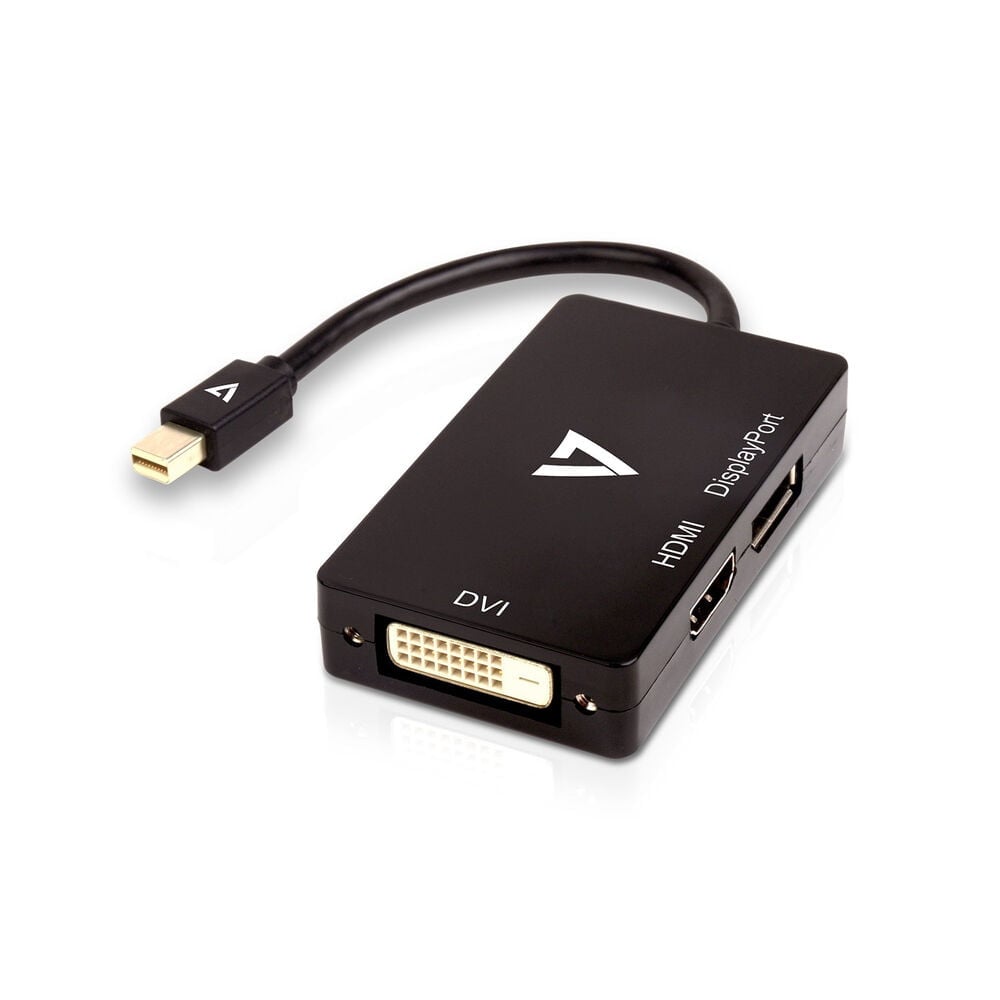 Αντάπτορας Mini DisplayPort σε VGA/DVI/HDMI V7 V7MDP-DPDVIHDMI-1E   Μαύρο
