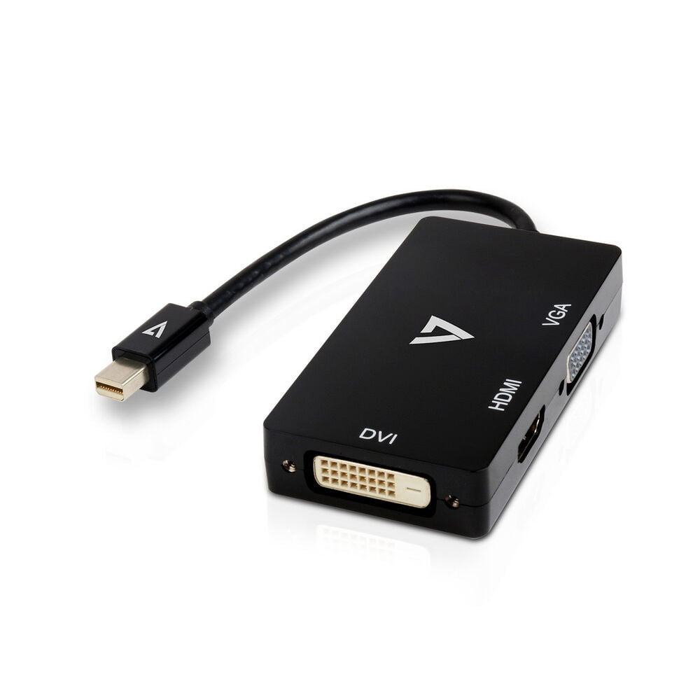 Αντάπτορας Mini DisplayPort σε VGA/DVI/HDMI V7 V7MDP-VGADVIHDMI-1E  Μαύρο