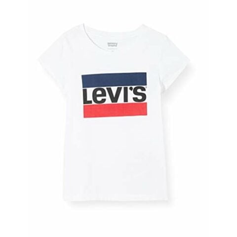 Παιδική Μπλούζα με Κοντό Μανίκι Levi's E4900 Λευκό (10 Ετών)