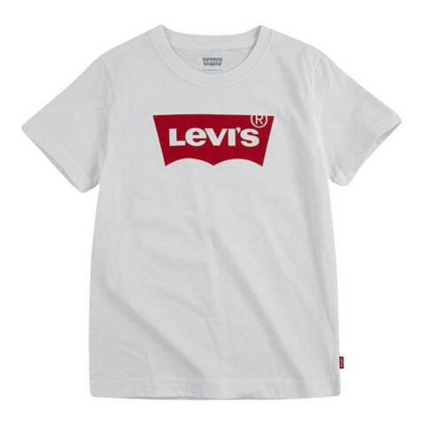 Παιδικό Μπλούζα με Κοντό Μανίκι Levi's Batwing Λευκό Για άνδρες και γυναίκες