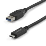 Καλώδιο USB A σε USB C Startech USB31AC1M            Μαύρο