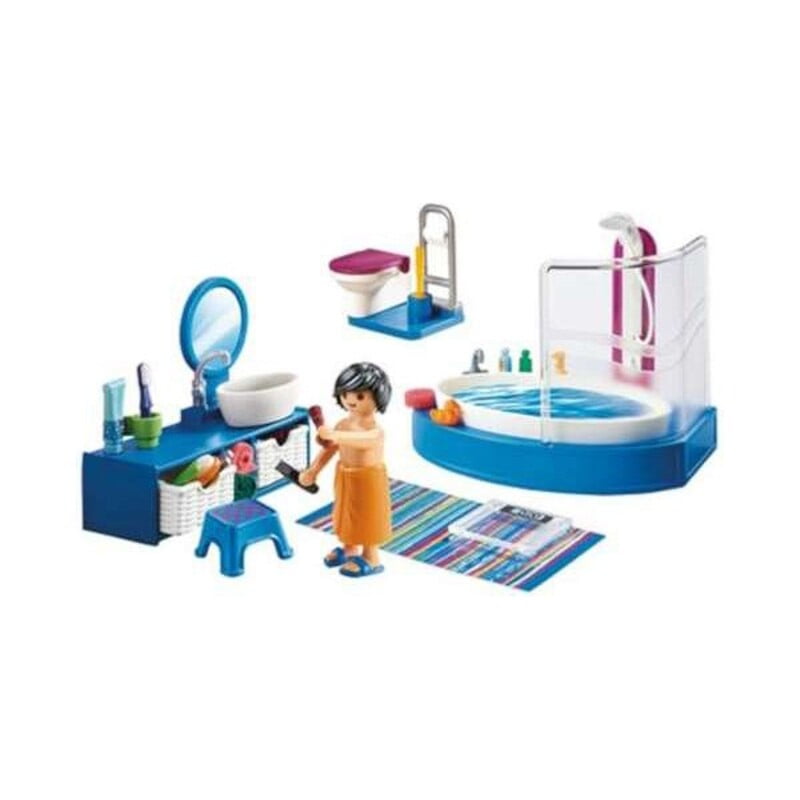 Playset Dollhouse Bathroom Playmobil 70211 (51 pcs)