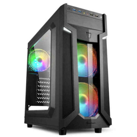 Κουτί Μέσος Πύργος ATX Sharkoon VG6-W RGB Μαύρο
