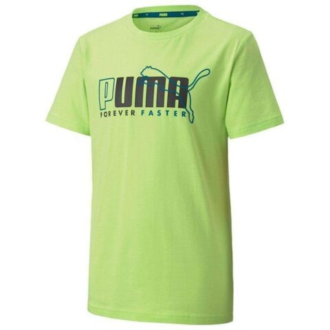 Παιδικό Μπλούζα με Κοντό Μανίκι Puma  ALPHA GRAPHIC TEE 583188 Πράσινο (6)