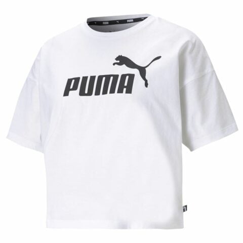 Γυναικεία Μπλούζα με Κοντό Μανίκι Puma Essentials Λευκό
