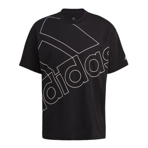 Ανδρική Μπλούζα με Κοντό Μανίκι Adidas Giant Logo Μαύρο