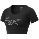 Kοντομάνικο Aθλητικό Mπλουζάκι Reebok MYT Μαύρο