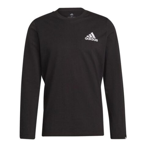 Ανδρική Μπλούζα με Μακρύ Μανίκι Adidas Spray Graphic Μαύρο