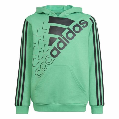 Παιδικό Μπλουζάκι Adidas Essentials Logo J Screaming Ανοιχτό Πράσινο