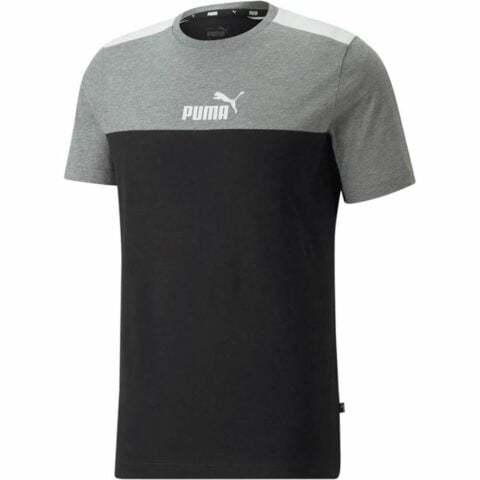 Ανδρική Μπλούζα με Κοντό Μανίκι Puma Essential+ Block Μαύρο